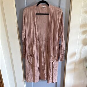 Maurices Blush Knit Cardigan